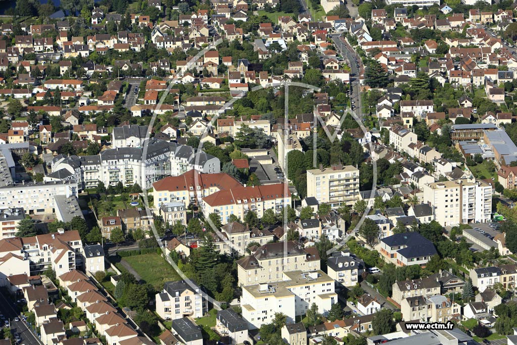 Photo arienne de Mantes-la-Jolie