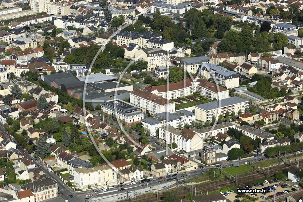 Photo arienne de Mantes-la-Jolie