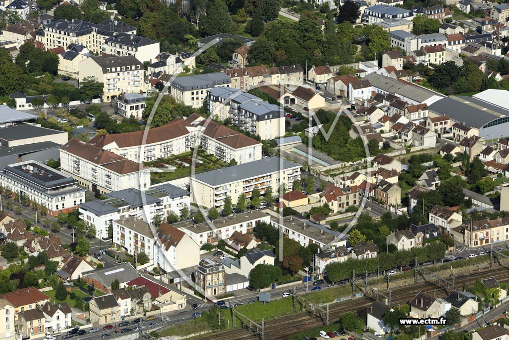 Photo arienne de Mantes-la-Jolie