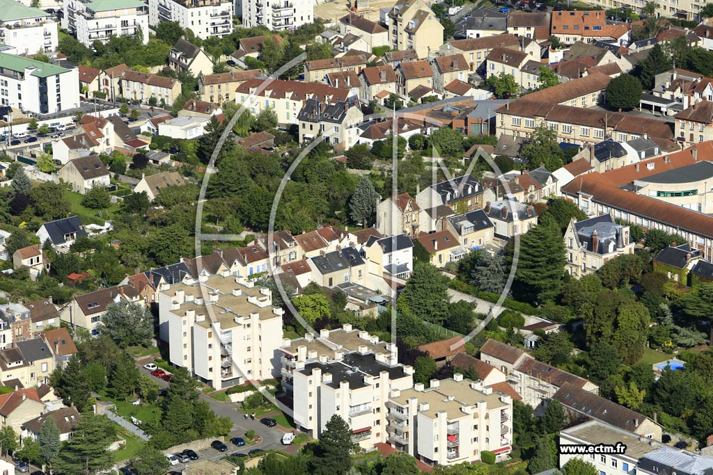 Photo arienne de Mantes-la-Jolie (Quartier de la Rue des coles)