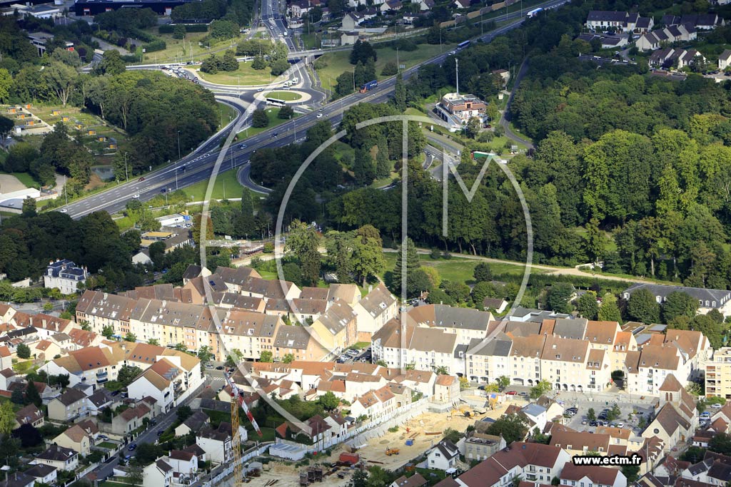 Photo arienne de Mantes-la-Ville (Quartier du Parc de la Valle)