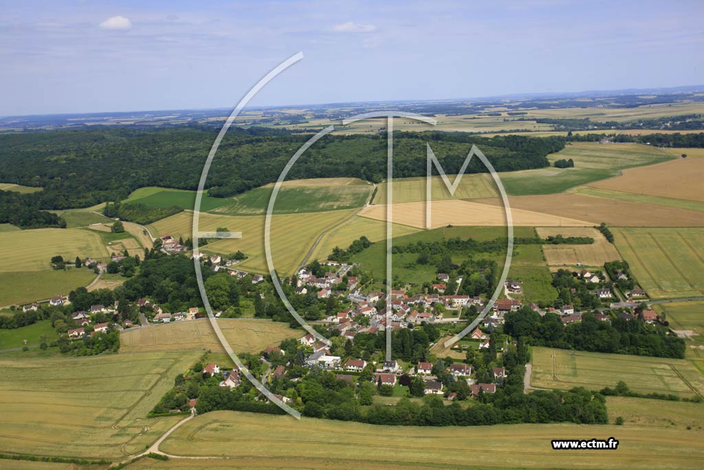 Photo arienne de Montalet-le-Bois