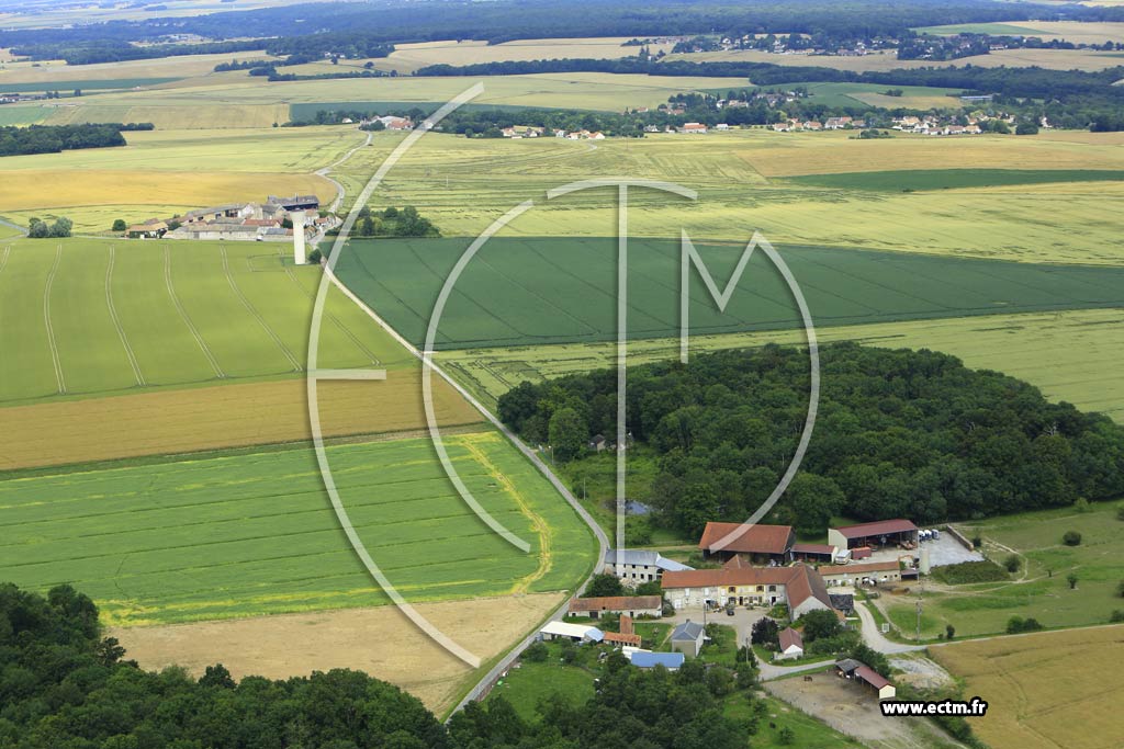 Photo arienne de Perdreauville (la Verrire)