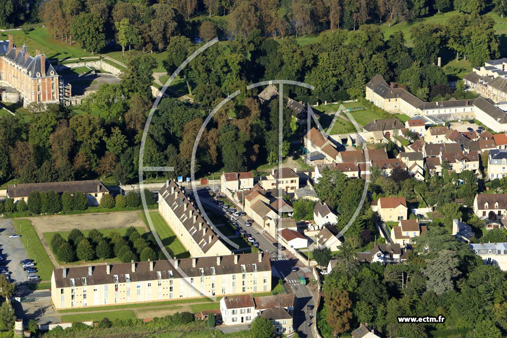 Photo arienne de Rosny-sur-Seine (Quartier du centre-ville)