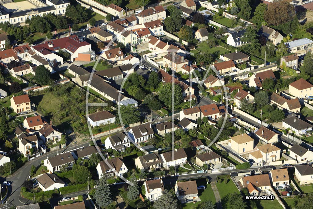 Photo arienne de Rosny-sur-Seine (Quartier du centre-ville)