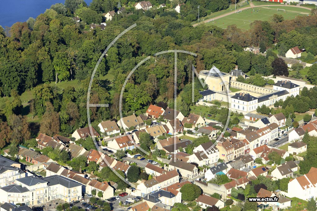 Photo arienne de Rosny-sur-Seine (Quartier du centre-ville)