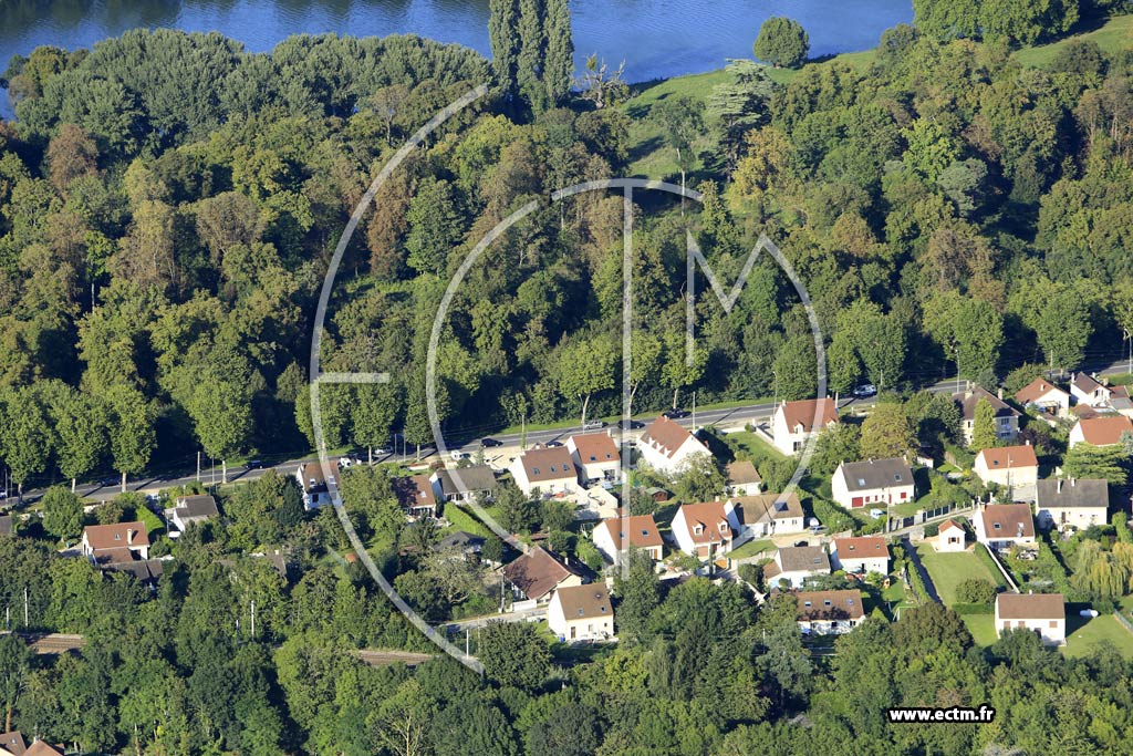 Photo arienne de Rosny-sur-Seine (Quartier Les Tranches)