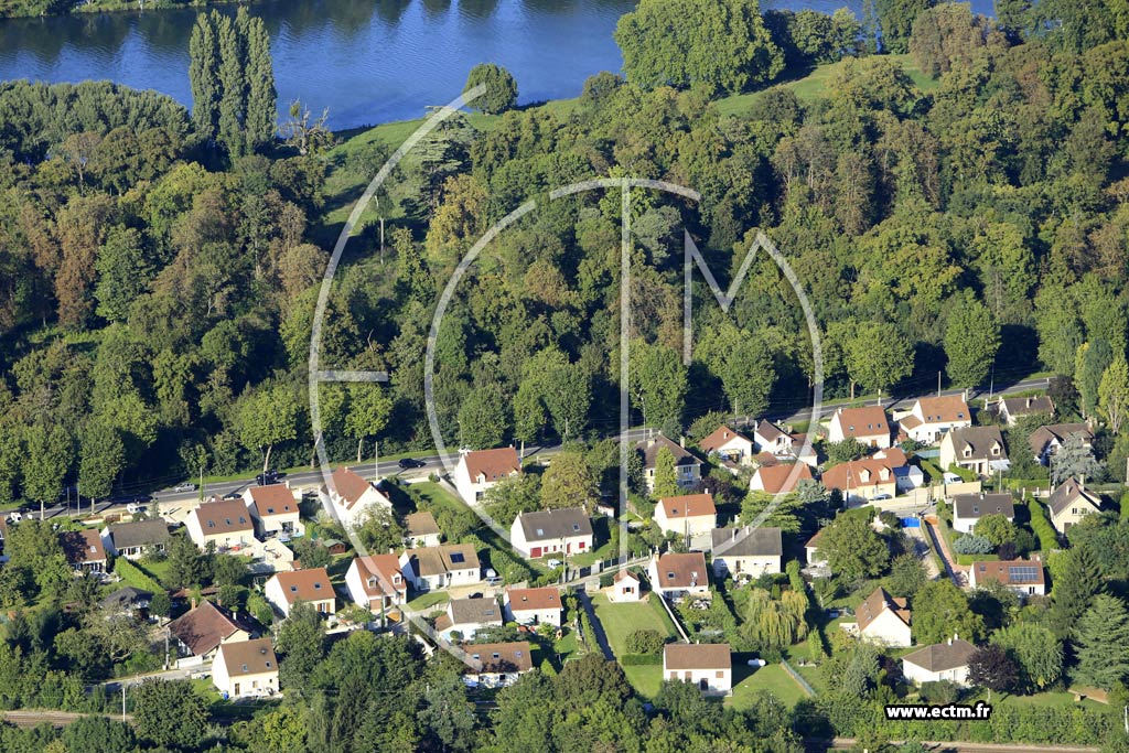 Photo arienne de Rosny-sur-Seine (Quartier Les Tranches)