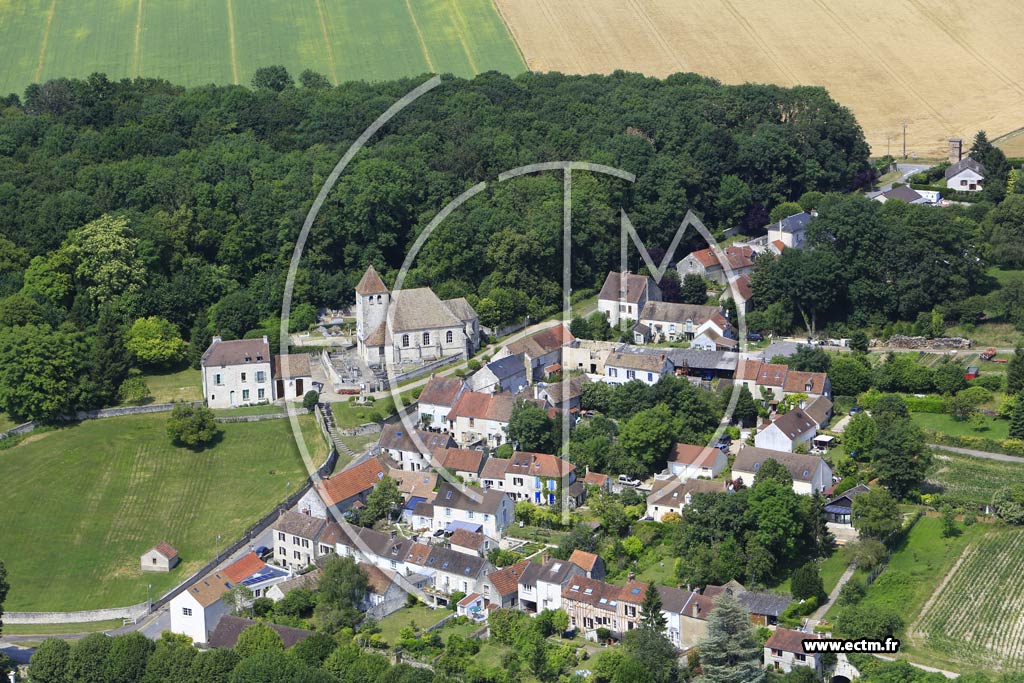 Photo arienne de Saint-Cyr-en-Arthies