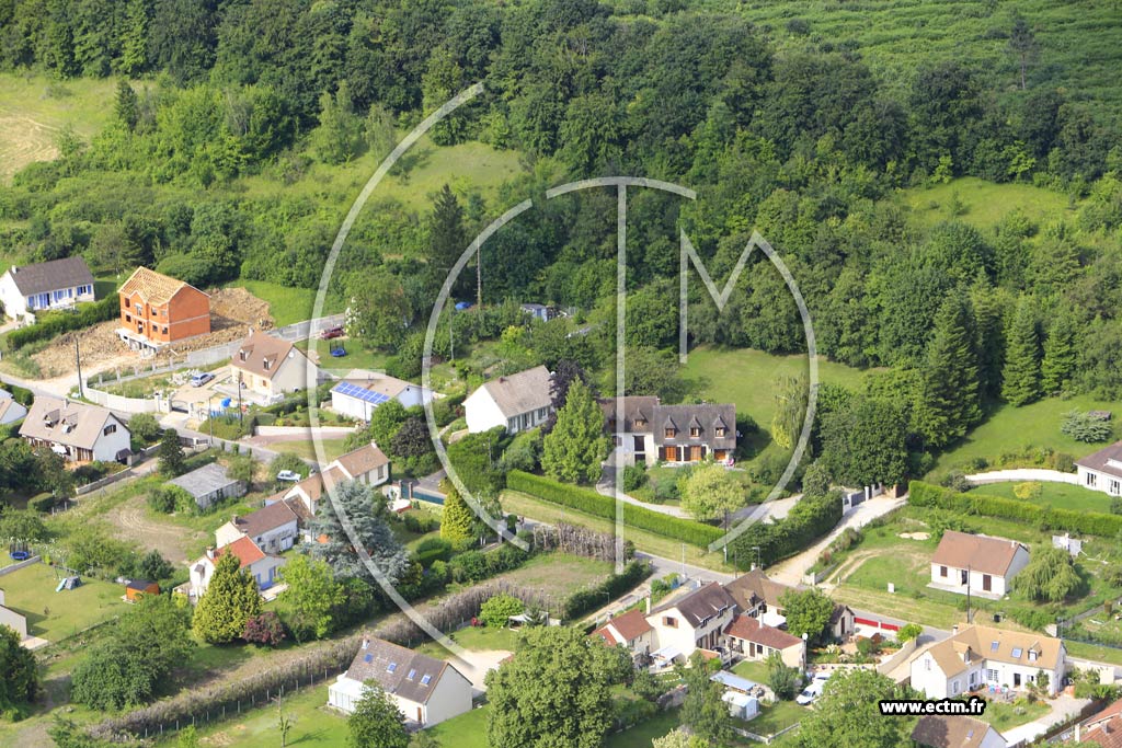Photo arienne de Vernon (Hameau de Normandie)