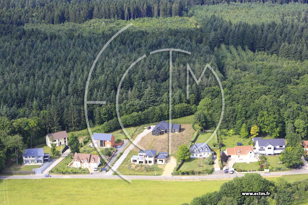 Photo arienne de Vernon (Hameau de Normandie)