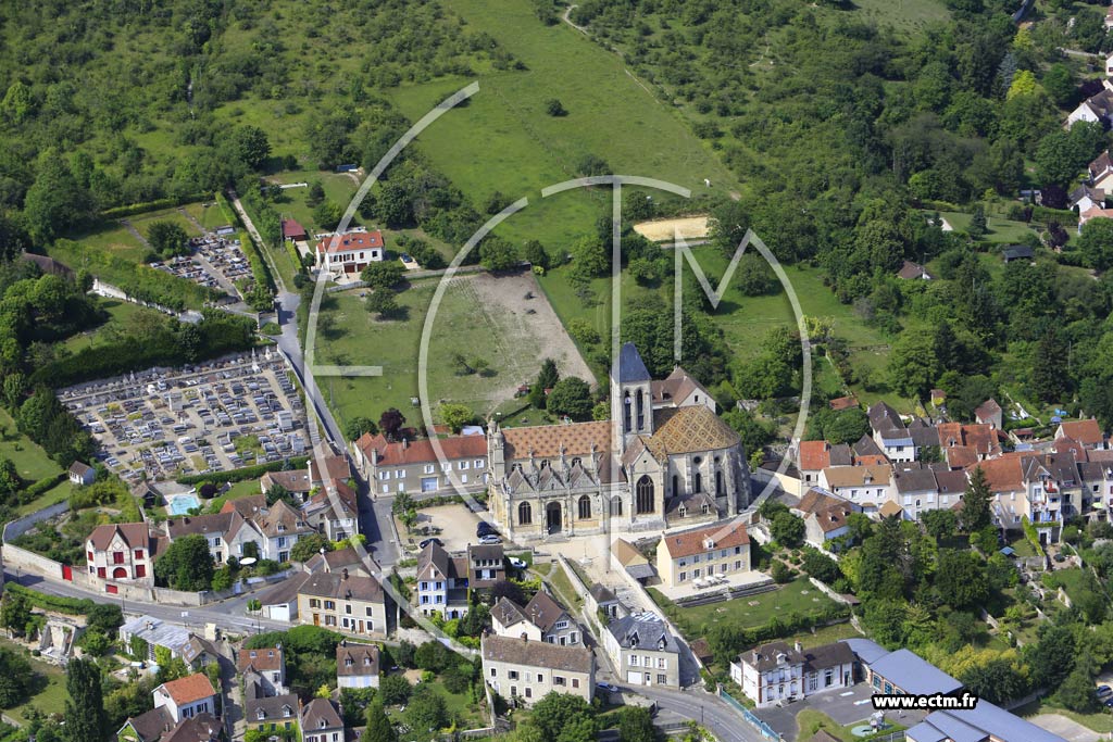 Photo arienne de Vtheuil (Quartier de l'glise)