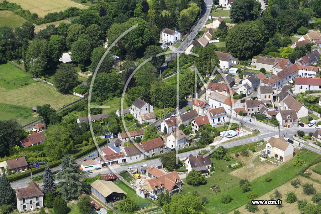 Photo arienne de Vienne-en-Arthies (les Millonnets)