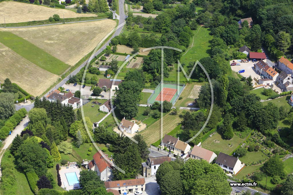 Photo arienne de Vienne-en-Arthies (les Millonnets)