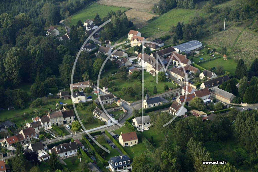 Photo arienne de Bailleval (Bthencourt)