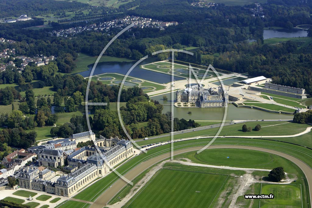 Photo arienne de Chantilly (Chateau de Chantilly)
