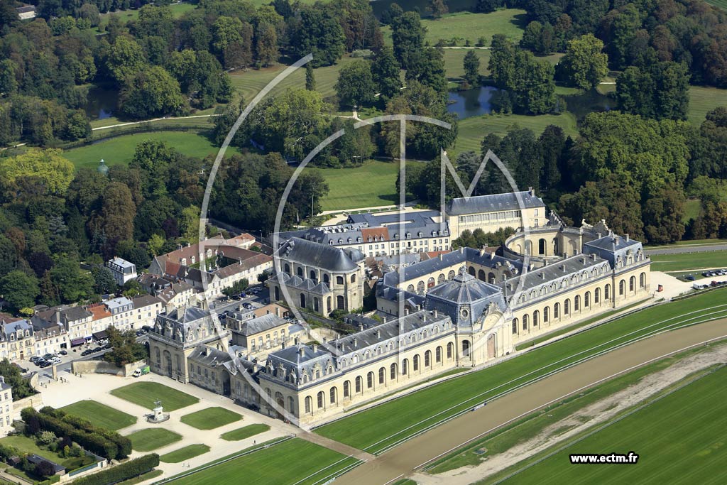 Photo arienne de Chantilly (Chateau de Chantilly)