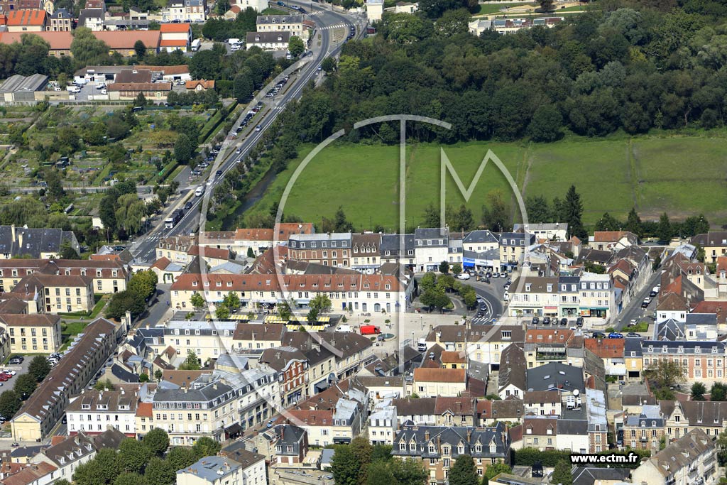 Photo arienne de Chantilly (Quartier de la Rue du Connetable)