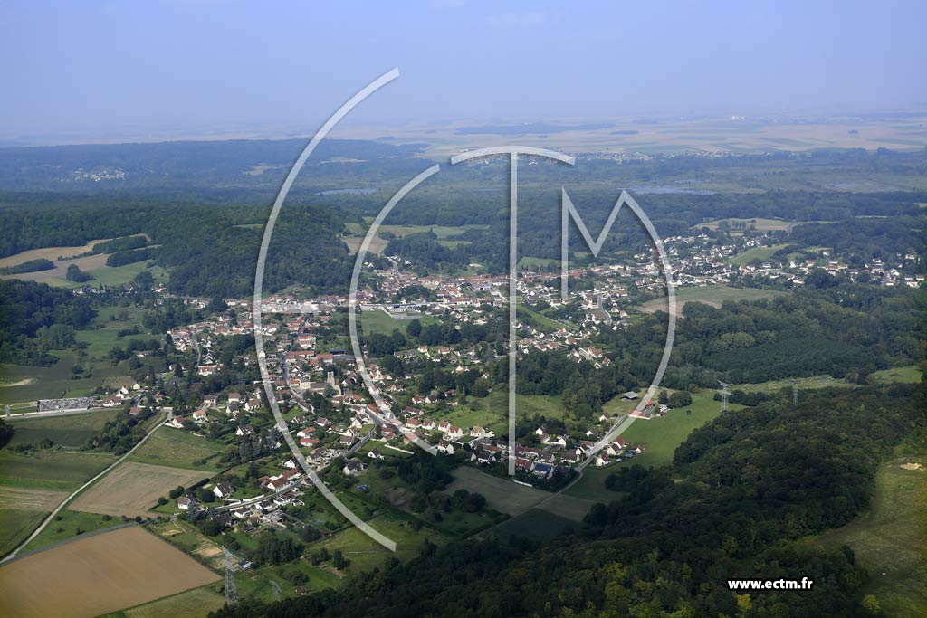 Photo arienne de Cinqueux