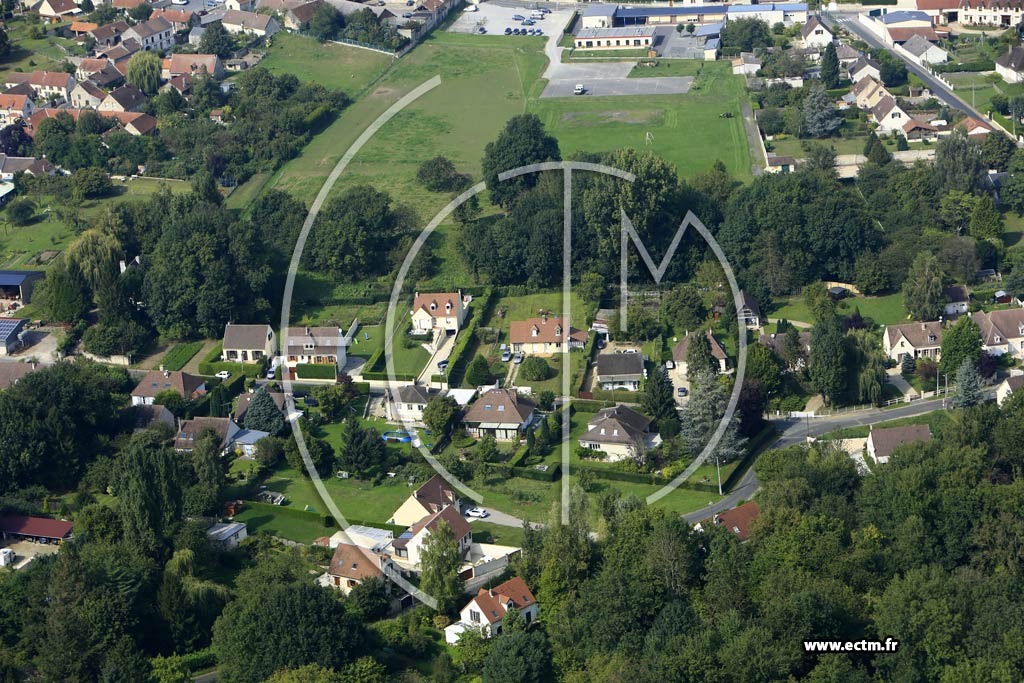 Photo arienne de Cinqueux