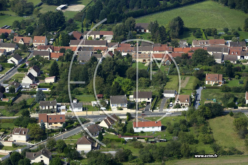 Photo arienne de Cinqueux