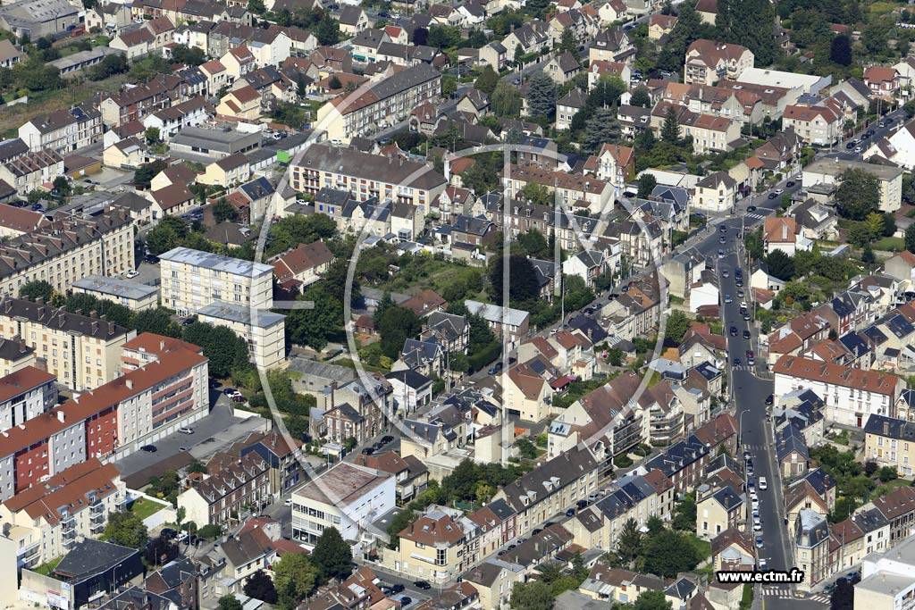 Photo arienne de Creil (Gare)