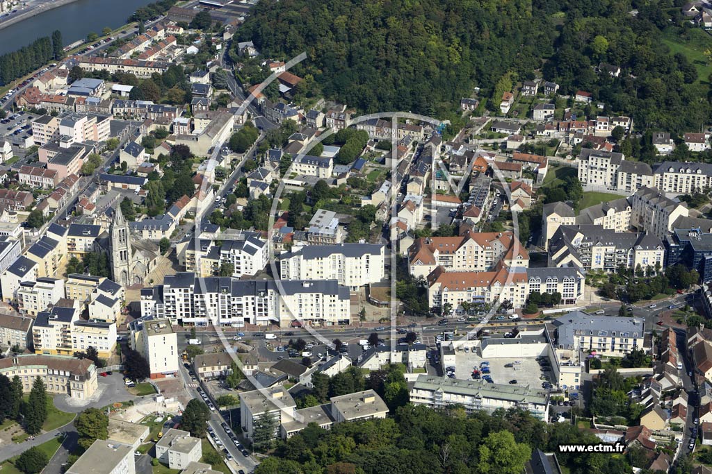 Photo arienne de Creil (Rive Gauche)