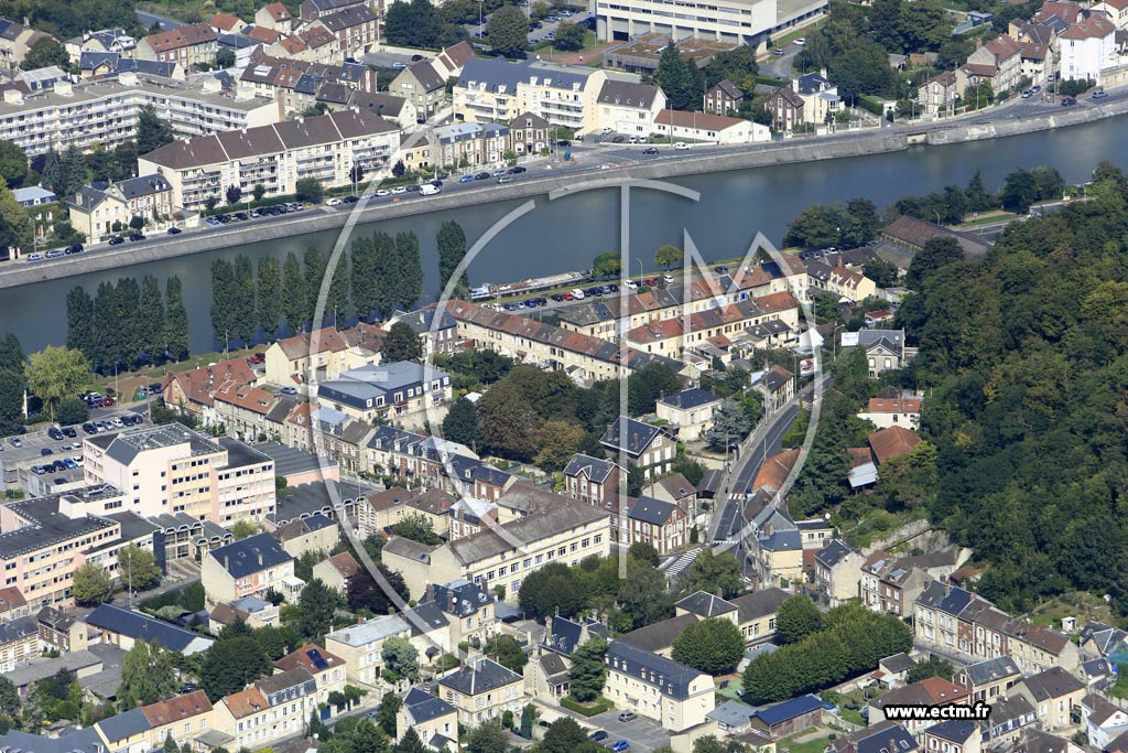 Photo arienne de Creil (Rive Gauche)
