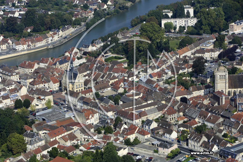 Photo arienne de Pont-Sainte-Maxence (Centre)