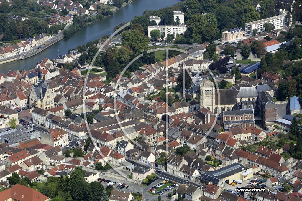 Photo arienne de Pont-Sainte-Maxence (Centre)