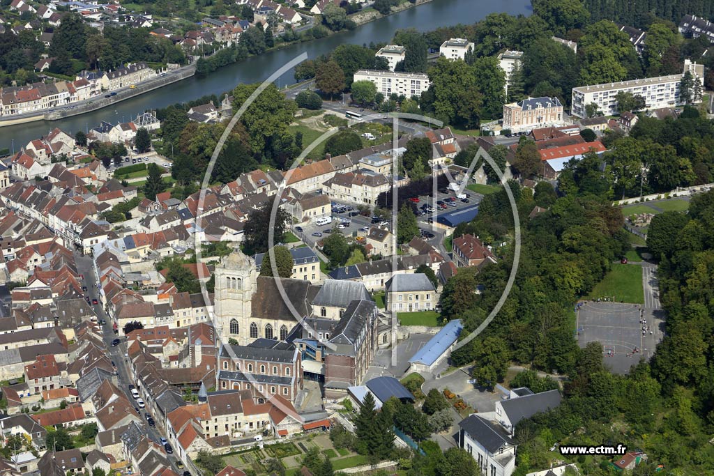 Photo arienne de Pont-Sainte-Maxence (Centre)