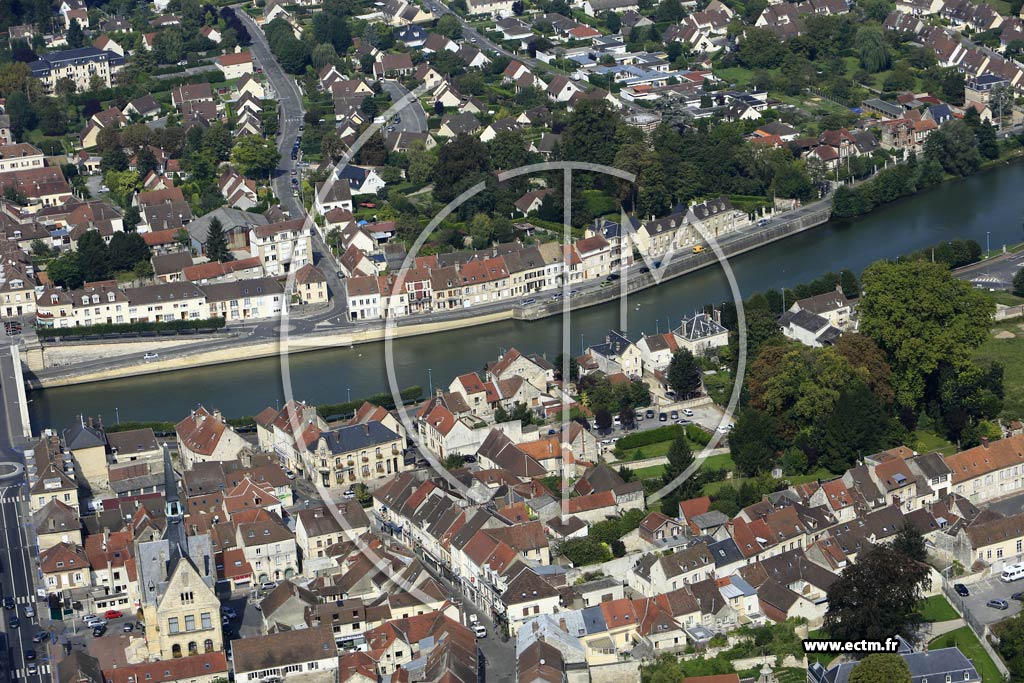 Photo arienne de Pont-Sainte-Maxence (Centre)