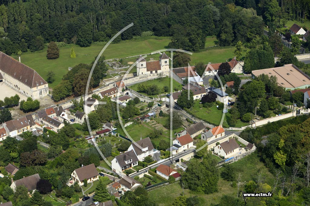 Photo arienne de Pontpoint (Quartier de l'Abbaye Royale du Moncel)