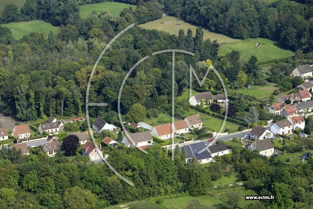 Photo arienne de Pontpoint (Quartier de l'Abbaye Royale du Moncel)