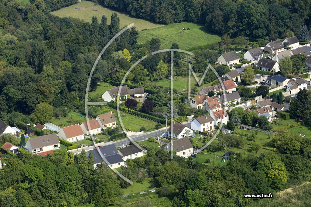 Photo arienne de Pontpoint (Quartier de l'Abbaye Royale du Moncel)