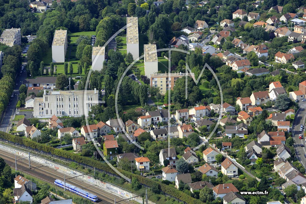 Photo arienne de Brunoy (les Trois Chnes)