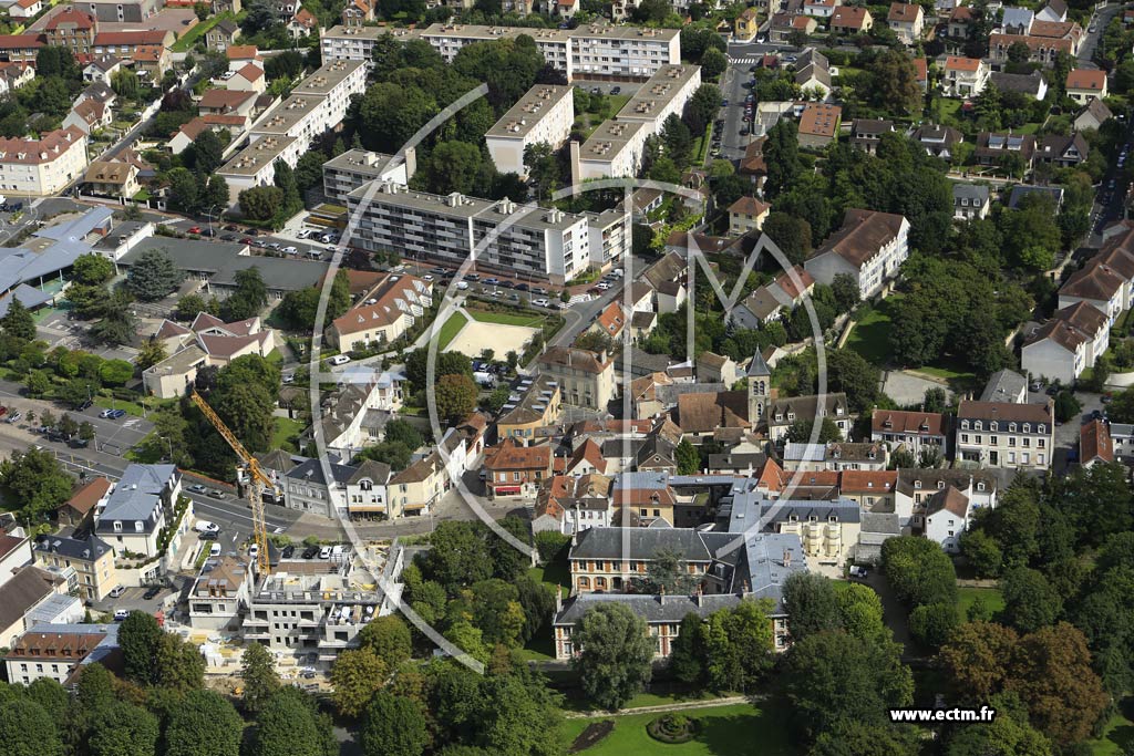 Photo arienne de Crosne