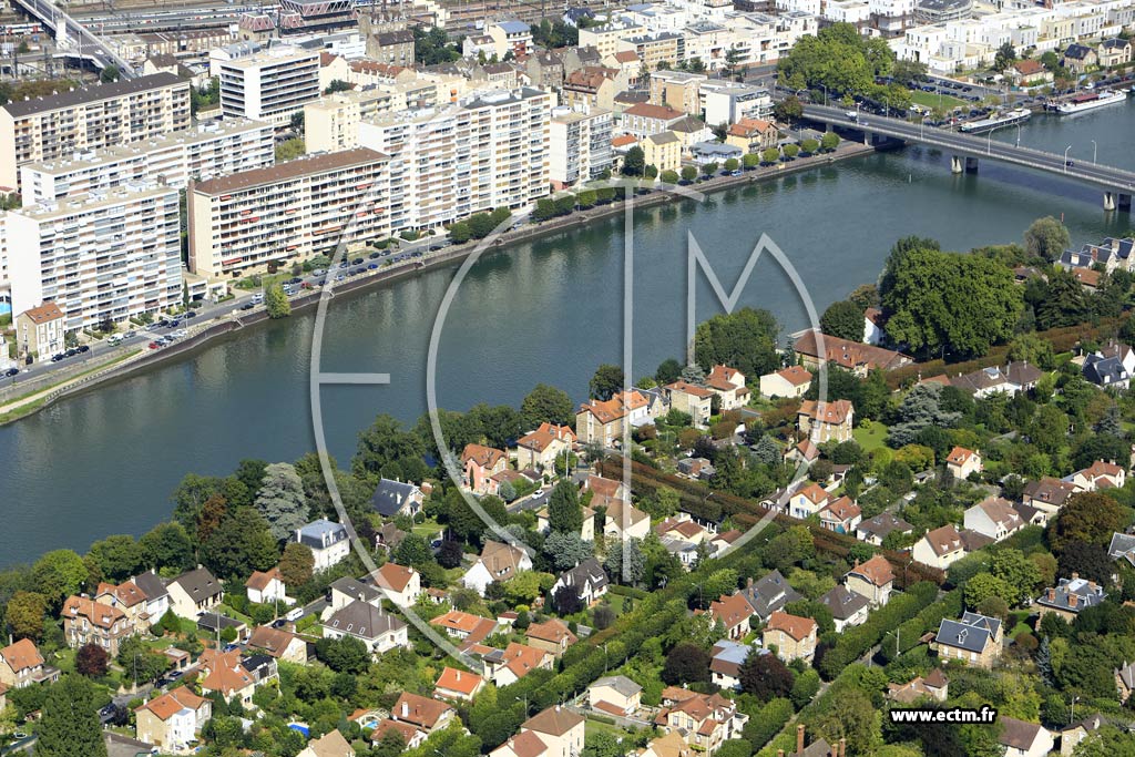 Photo arienne de Draveil (la Villa Draveil)