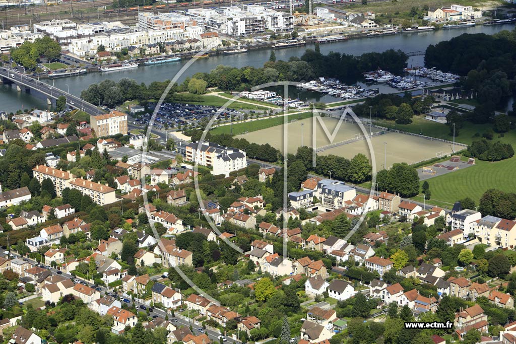 Photo arienne de Draveil (la Villa Draveil)