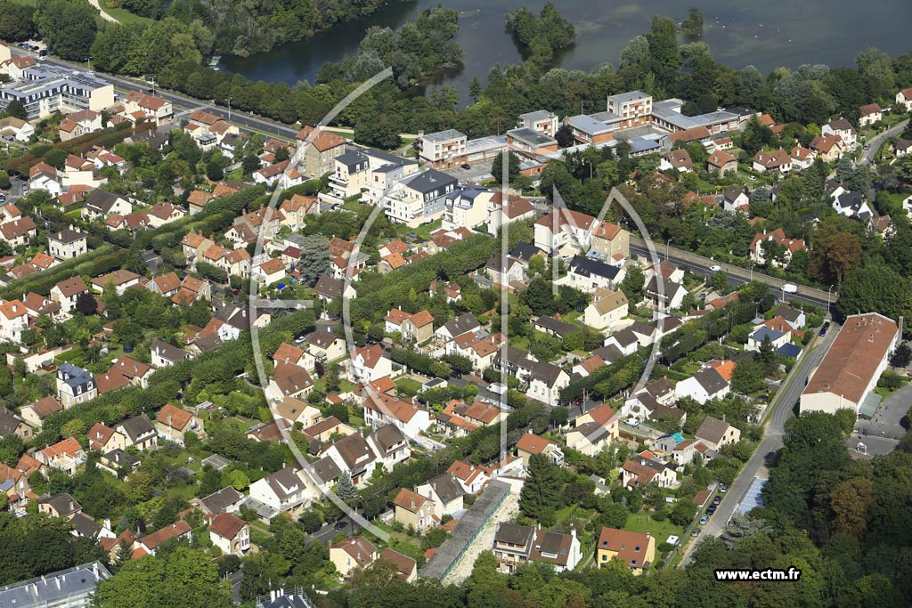Photo arienne de Draveil (la Villa Draveil)