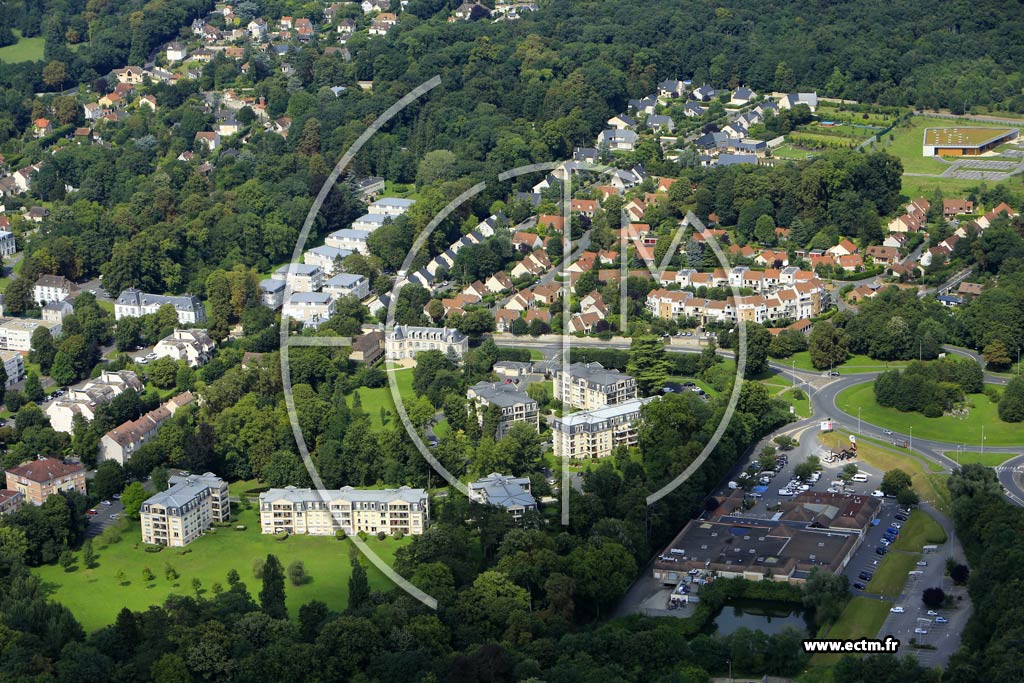 Photo arienne de tiolles (Parc de Jarcy)