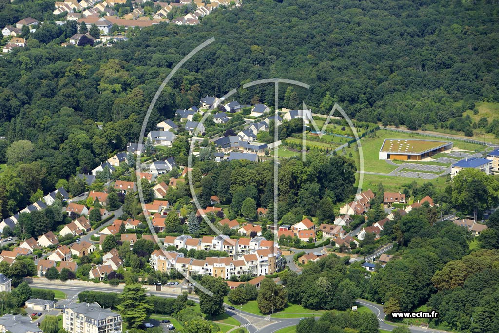 Photo arienne de tiolles (Parc de Jarcy)