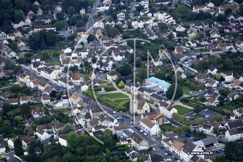 Photo arienne de Moissy-Cramayel