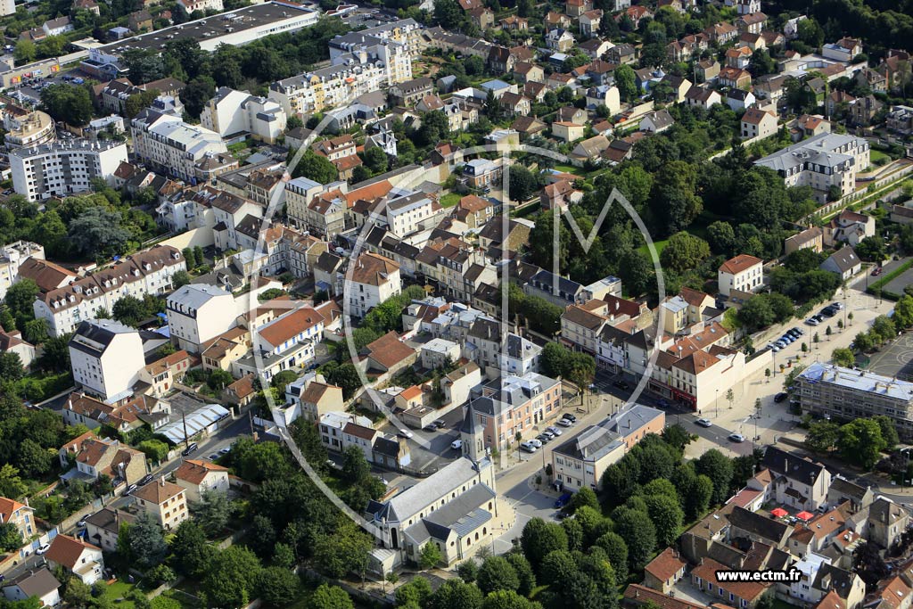 Photo arienne de Montgeron (le Point du Jour)
