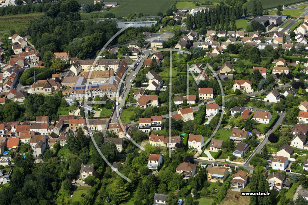 Photo arienne de Prigny (la Champagne)