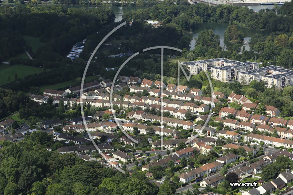Photo arienne de Vigneux-sur-Seine (le Parc du Chteau)