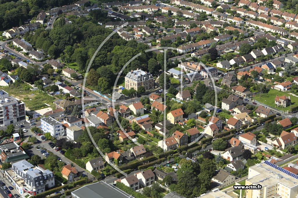 Photo arienne de Vigneux-sur-Seine (le Parc du Chteau)