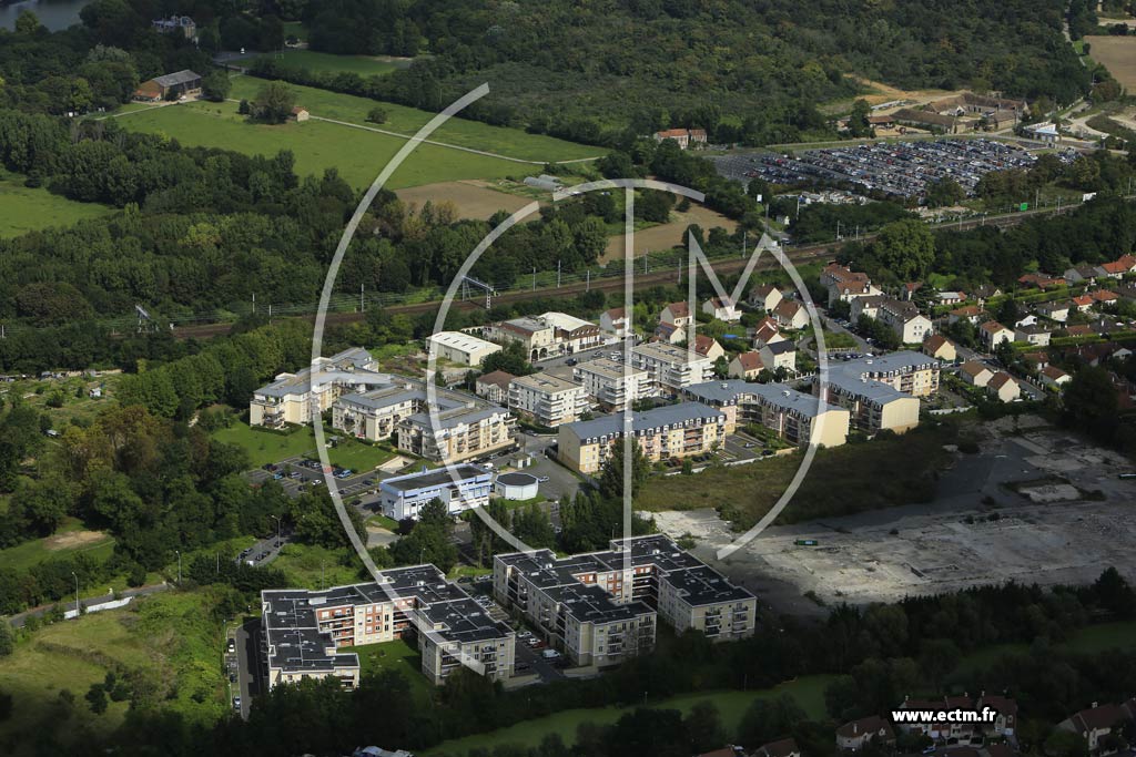 Photo arienne de Vigneux-sur-Seine (le Parc du Chteau)