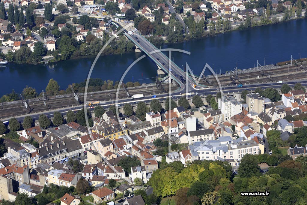 Photo arienne de Villeneuve-Saint-Georges (Centre)