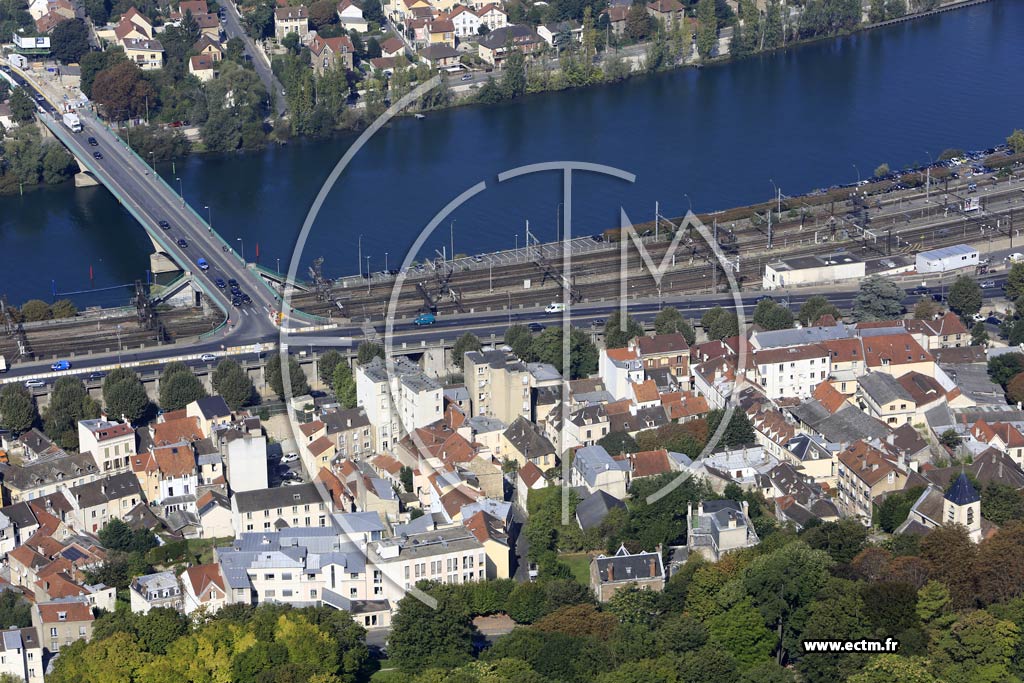 Photo arienne de Villeneuve-Saint-Georges (Centre)